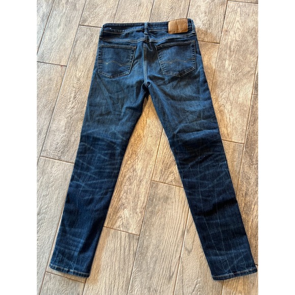 American Eagle Denim Jeans Skinny Airflex 30x32 Mens 30 x 32 Distressed Y2K - Picture 2 of 11